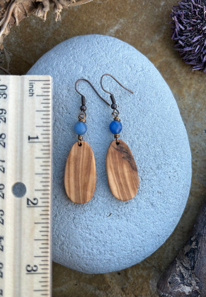 Olive Wood Earrings No. 10