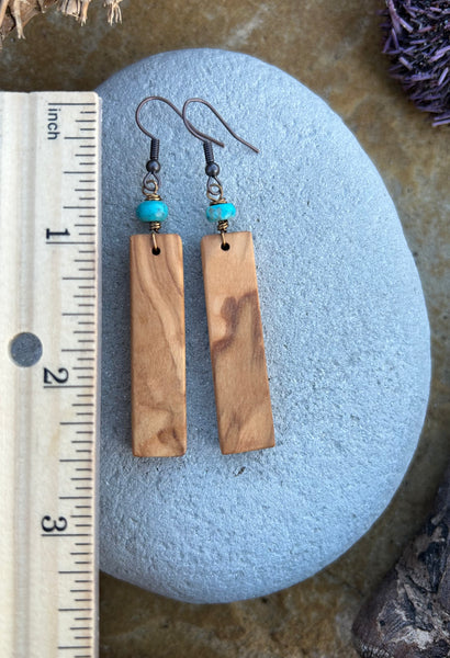 Olive Wood Earrings No. 5